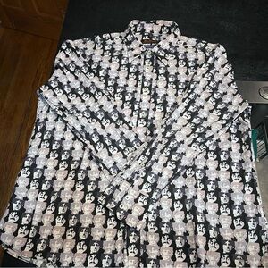 Vintage 2004 Ben Sherman Yellow Submarine Beatles Button Down Shirt XL